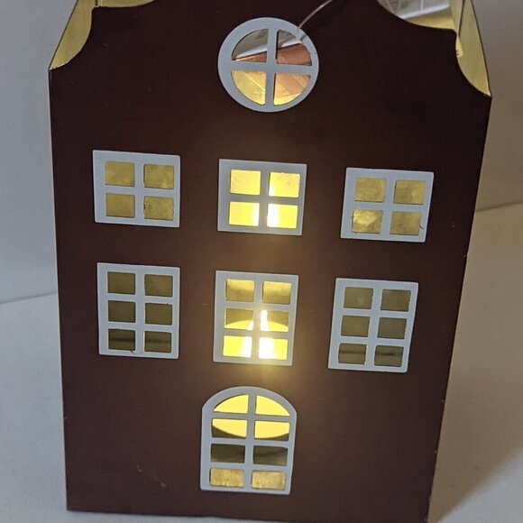 Michael's Ashland Victorian Luminaria LED Light Xmas Village Holiday Decor As-is - Picture 2 of 10